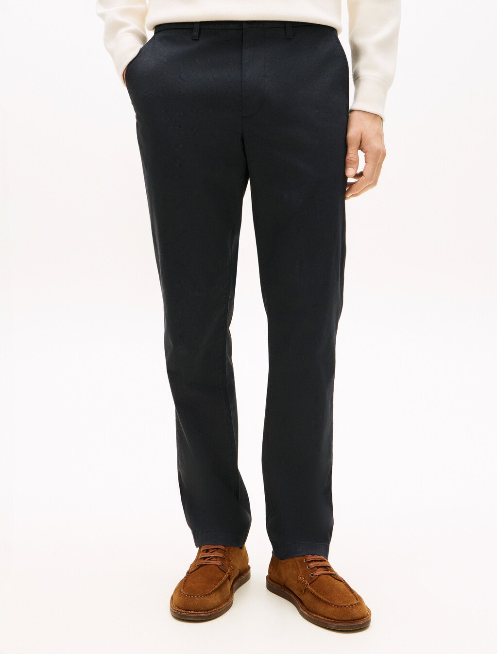 Denton Micro Print Straight Leg Chinos, Desert Sky, hi-res