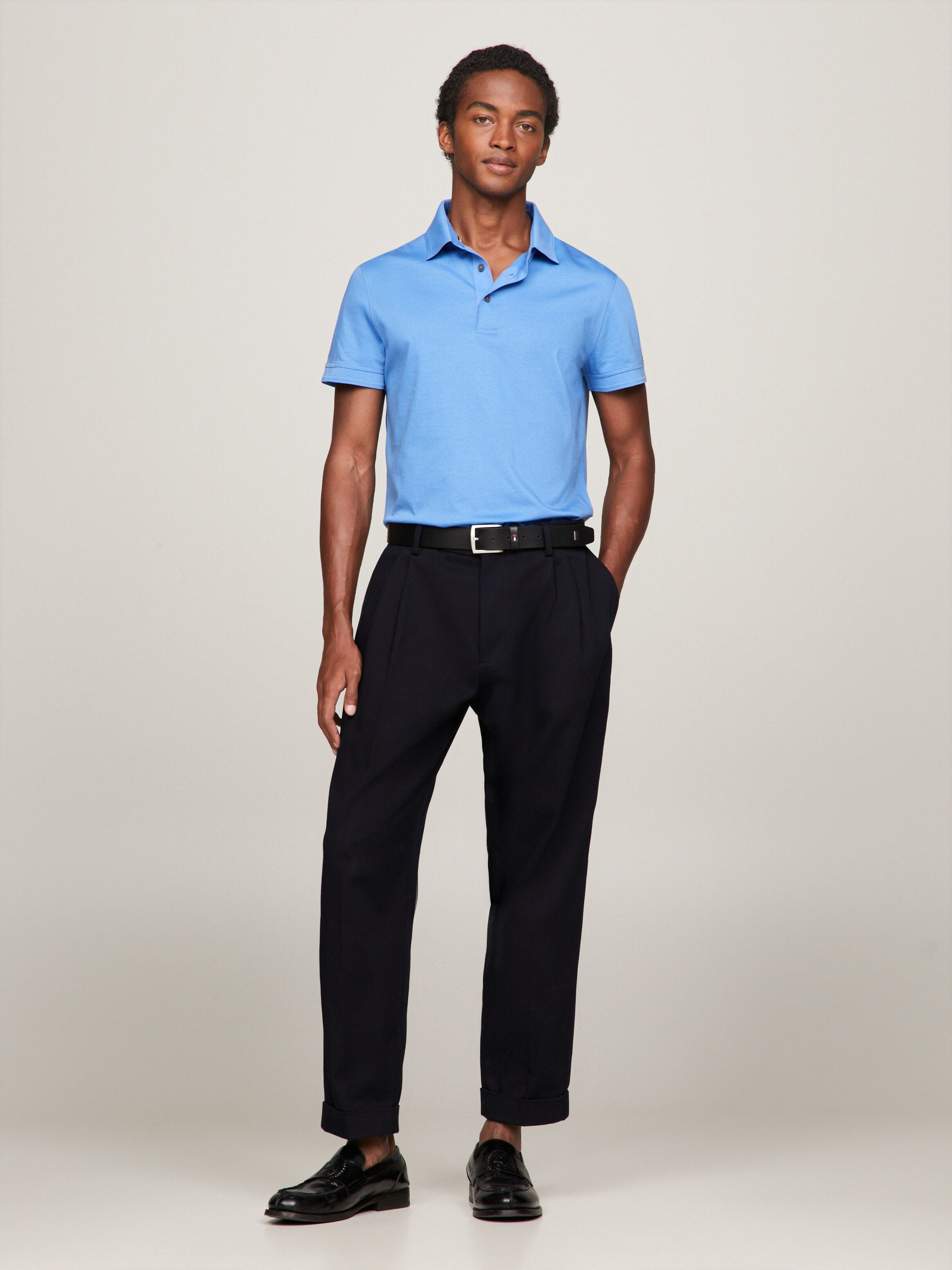 Black outlet blue polo