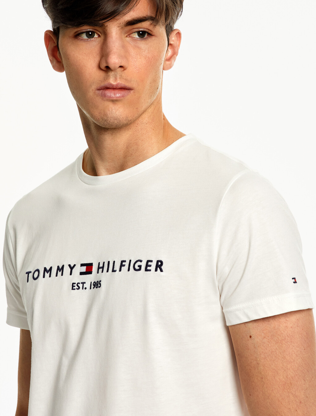 Organic Cotton Logo Tee, Snow White, hi-res