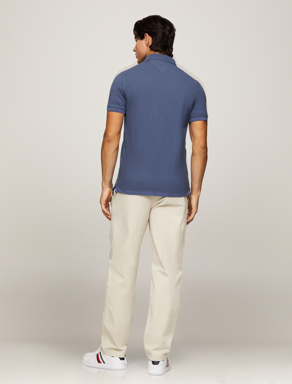 Slim Fit Stretch Polo, Bank Blue, hi-res