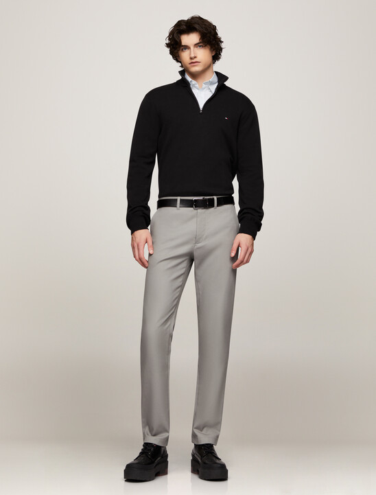 Stretch Micro Print Slim Shirt