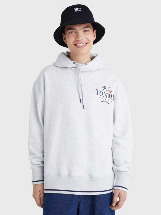 LOGO RELAXED FIT SKATER HOODIE