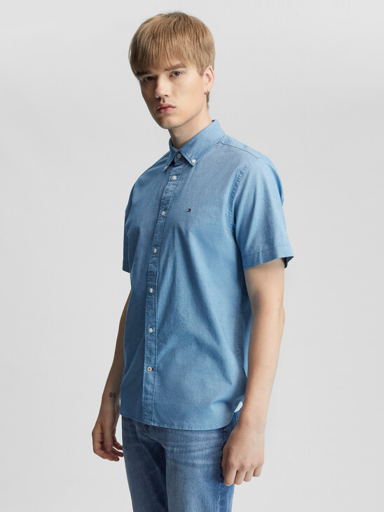 TOMMY HILFIGER FLEX SHORT SLEEVE SHIRT