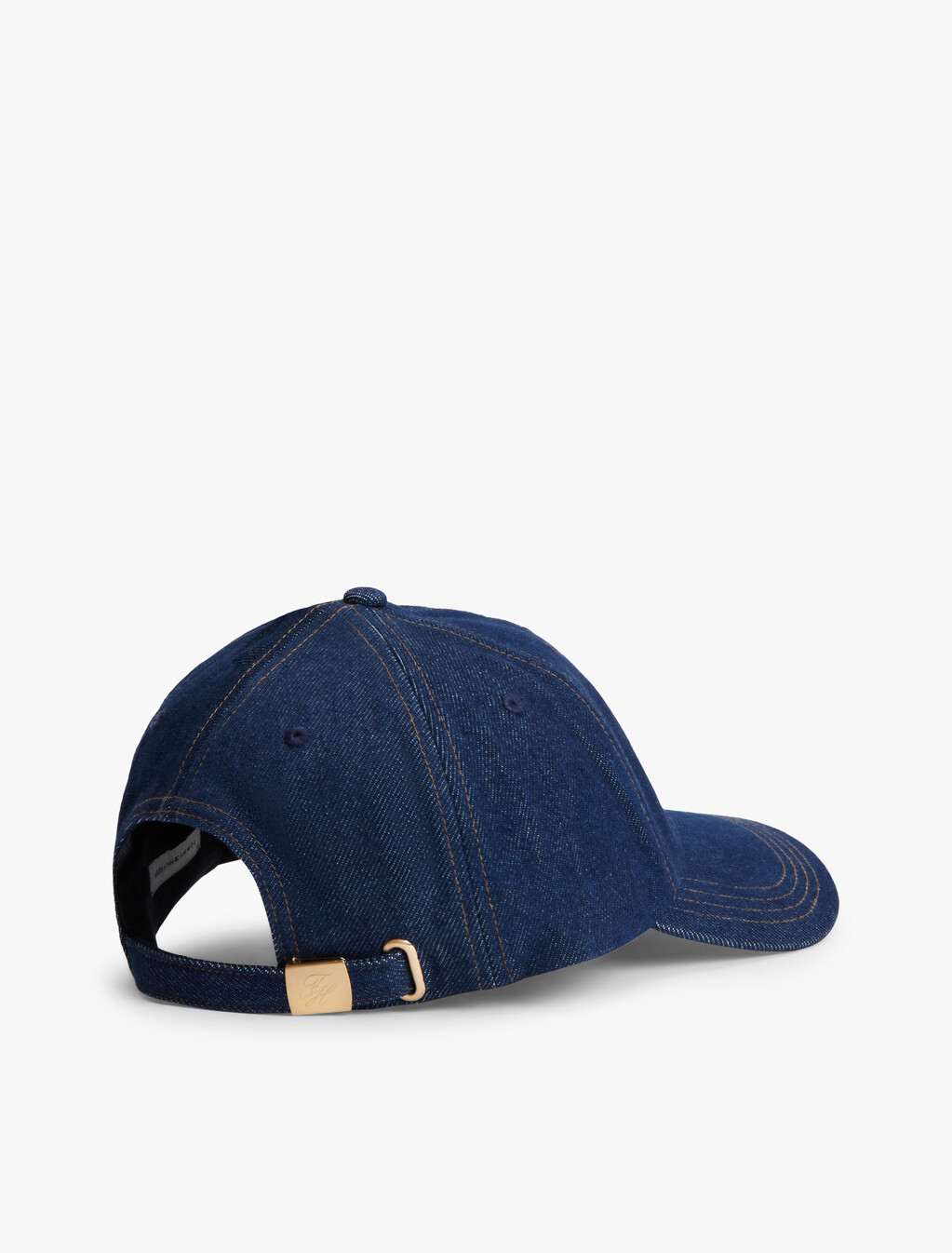Logo Embroidery Denim Baseball Cap, Dark Denim, hi-res
