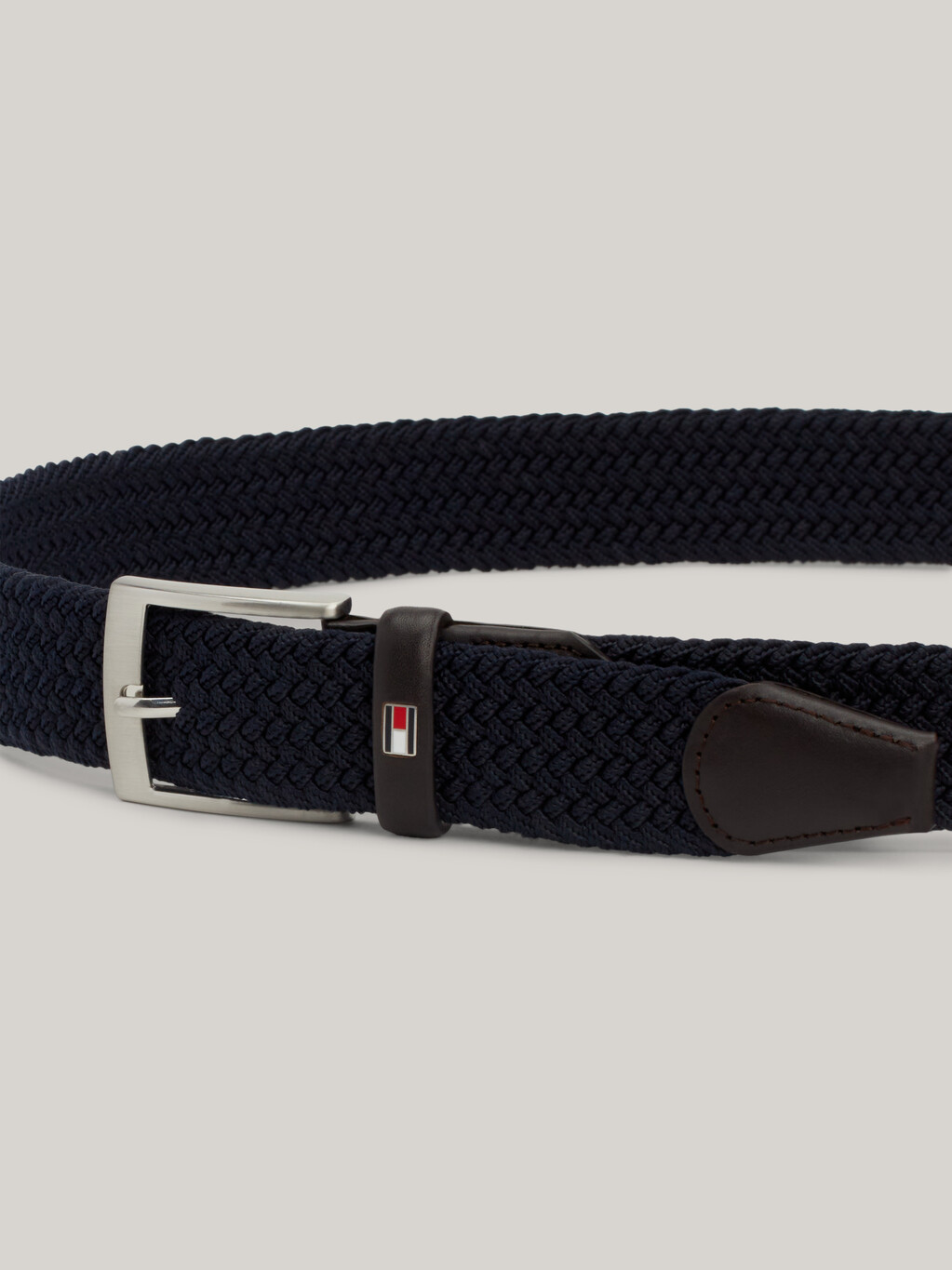 Fabric Braided Belt, Sky Captain, hi-res