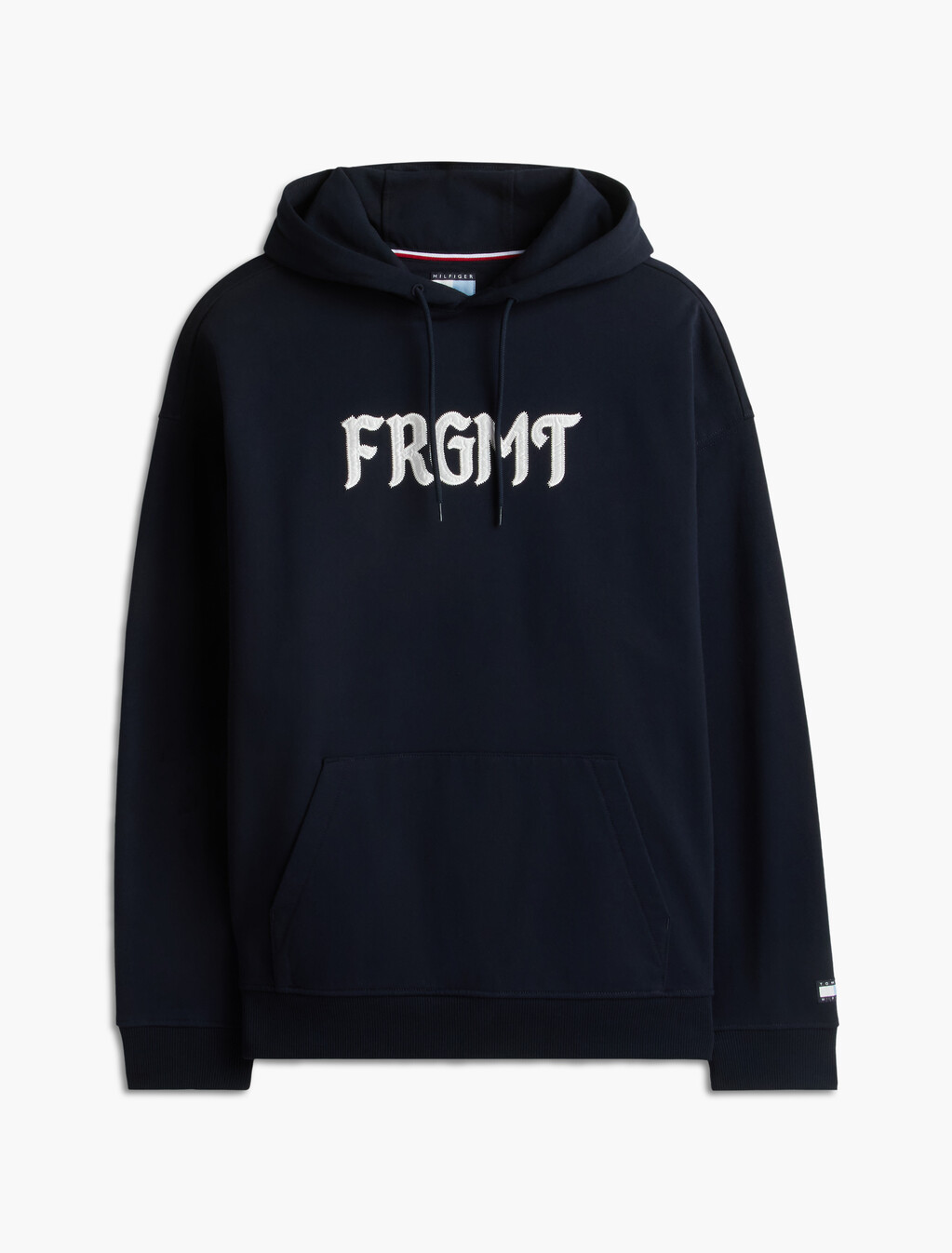 Relaxed Fleece Hoody, Navy Blue, hi-res