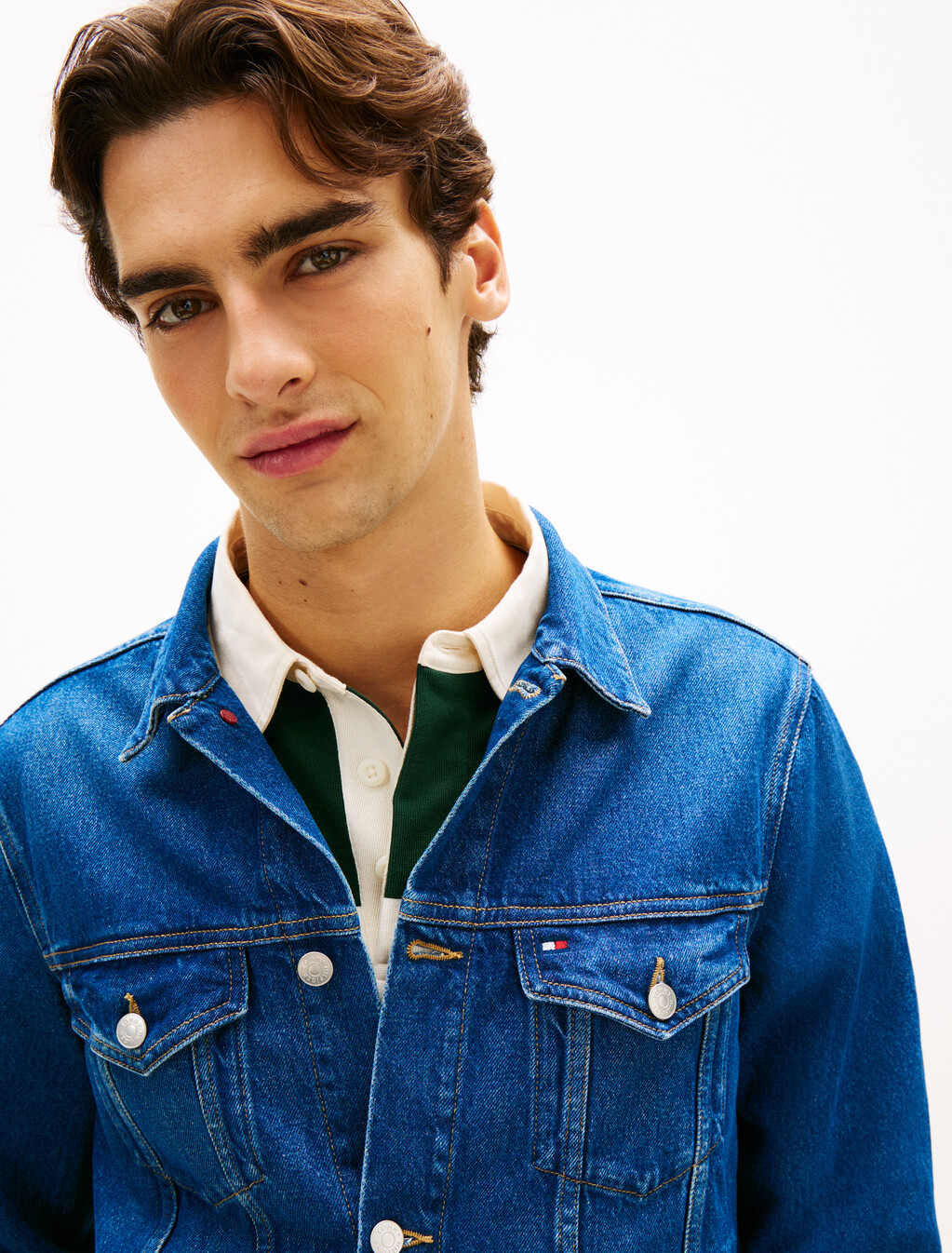Denim Trucker Jacket, Ike Blue, hi-res