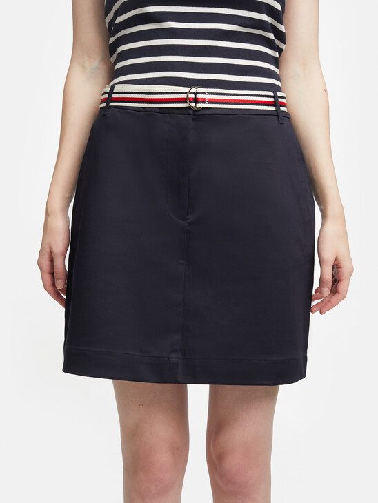 London Belted Short Skirt