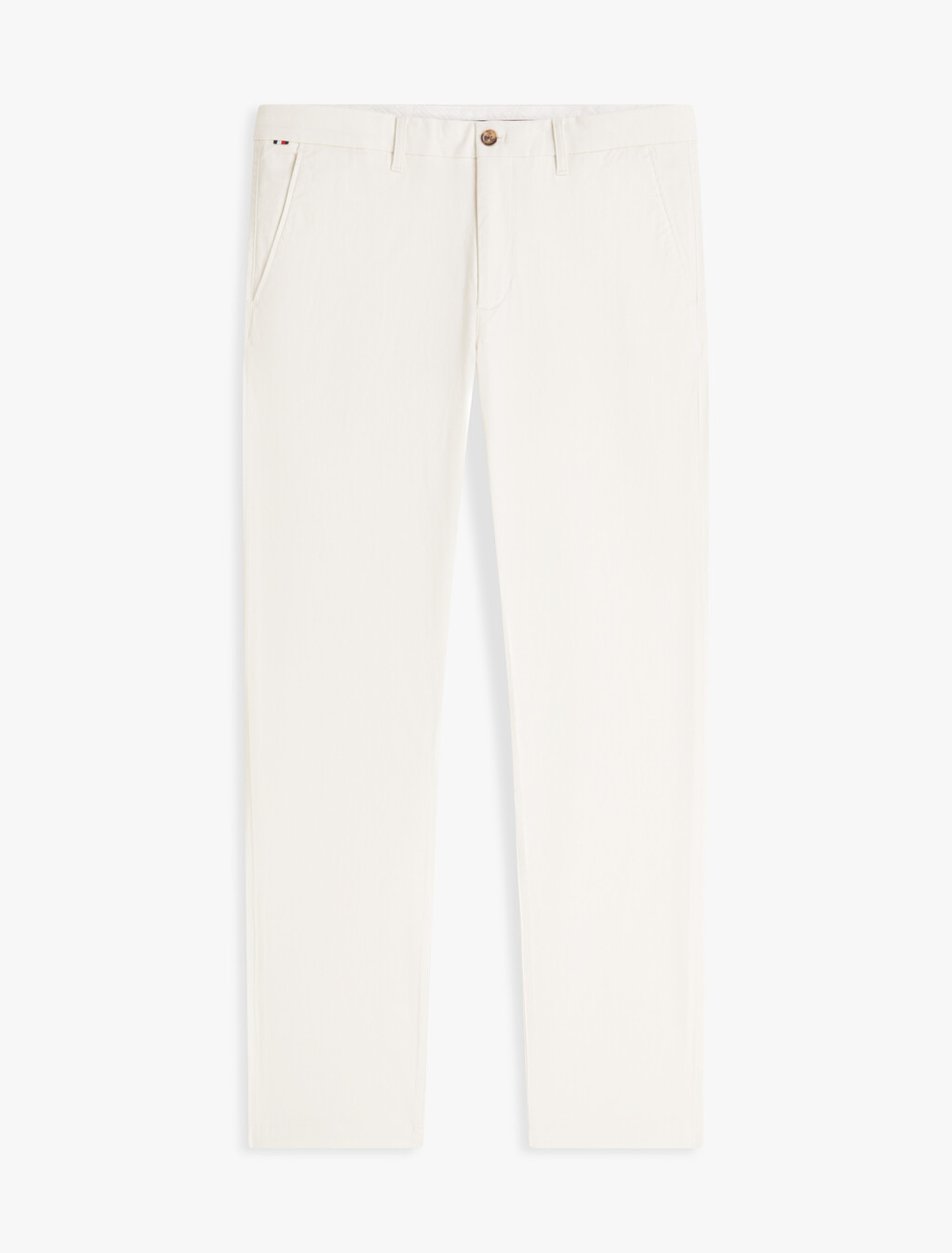 Denton Micro Print Straight Leg Chinos, Ivory Petal, hi-res