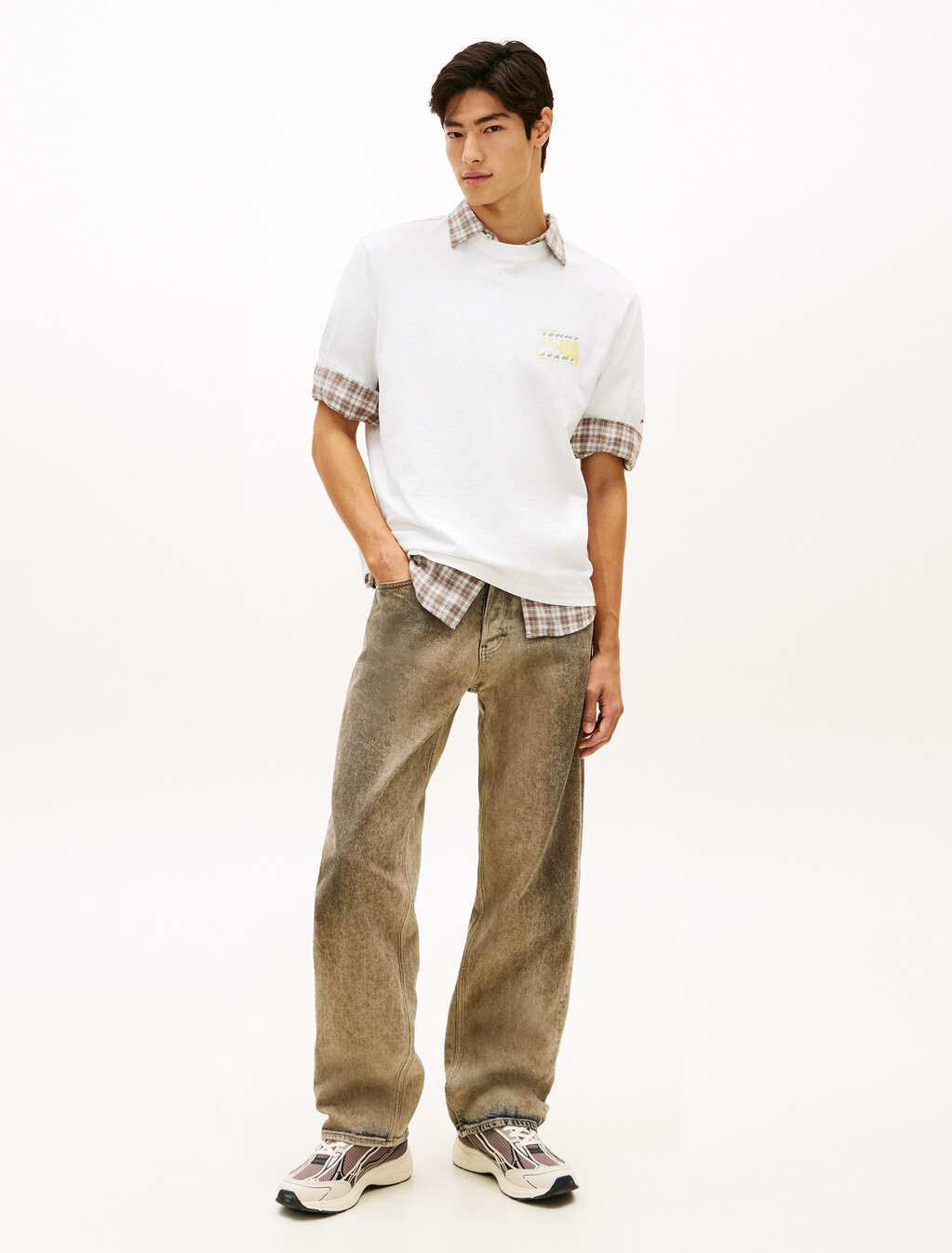 90s Back Bubble Logo Jersey T-Shirt, Ecru, hi-res