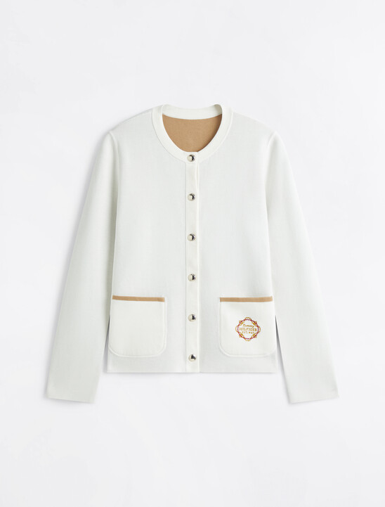 Reversible Crewneck Cardigan