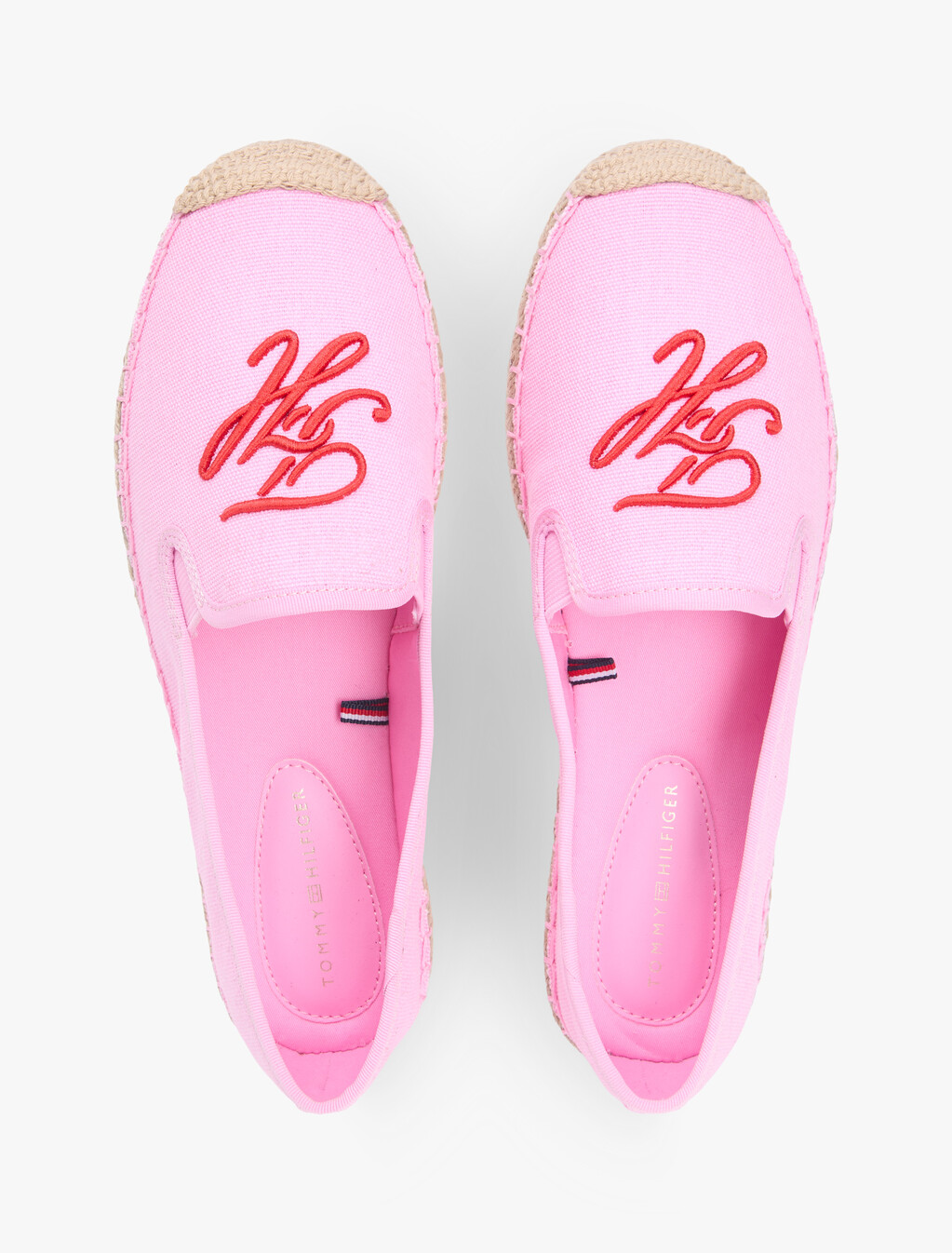 Logo Embroidery Canvas Espadrilles, Rose Petal, hi-res