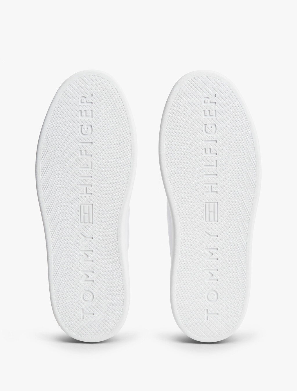 Logo Lightweight Leather Court Trainers, White/Space Blue, hi-res