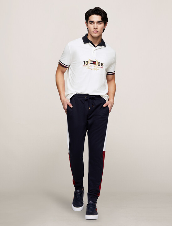 Contrast Collar 1985 Crest Polo