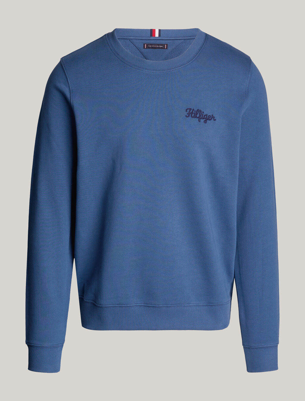 Crew Neck Chest Logo Sweatshirt, Aegean Sea, hi-res