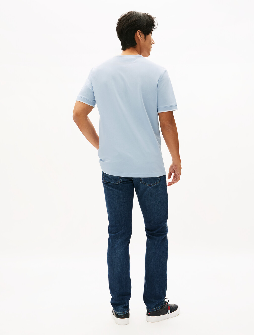 Flex Quick Dry Tipped T-Shirt, Breezy Blue, hi-res