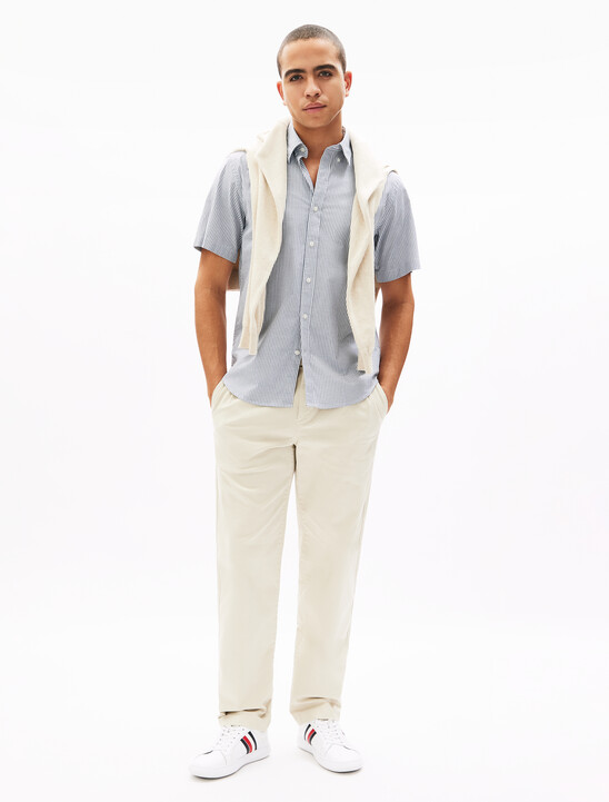 Oxford Stripe Short Sleeve Shirt, Desert Sky / Stripes Oxford Stripe Short Sleeve Shirt