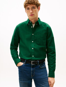 Regular Fit Brushed Oxford Shirt, Ornamental Green, hi-res