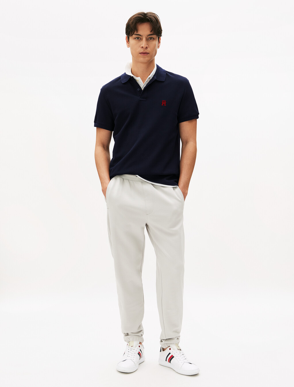 Monogram Logo Regular Polo, Desert Sky, hi-res