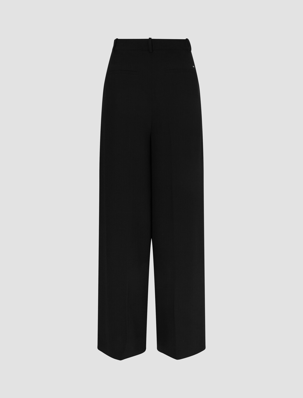 Fluid Twill Wide Leg Pants, Black, hi-res