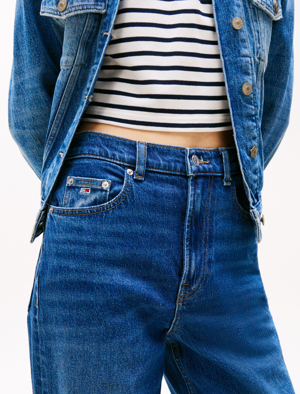 Layla High Rise Slim Straight Jeans, Denim Dark, hi-res