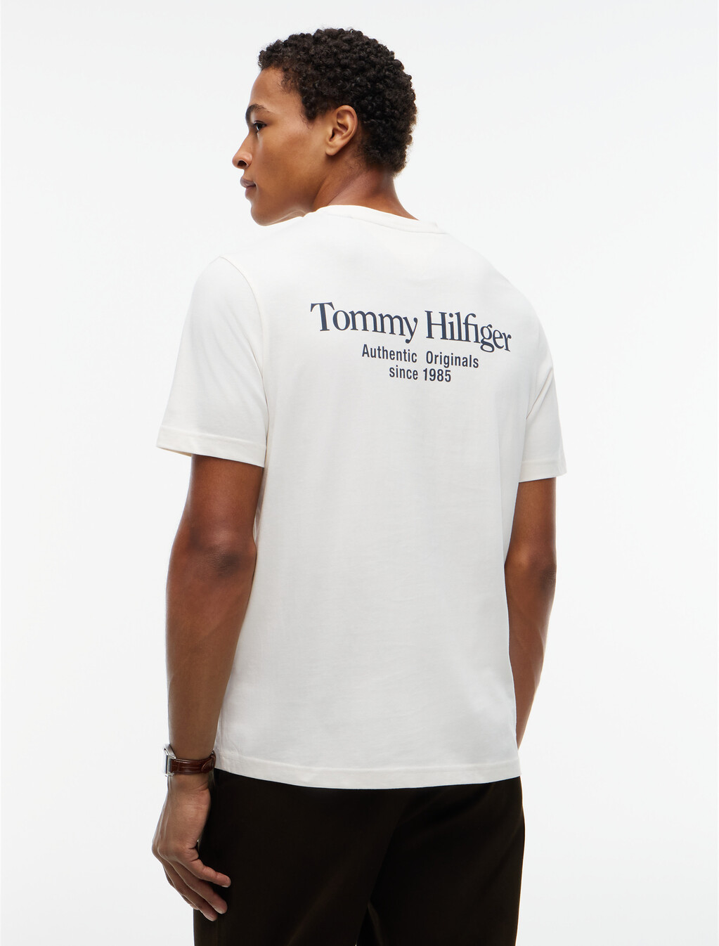 Back Logo Crew Neck T-Shirt, Ivory Petal, hi-res