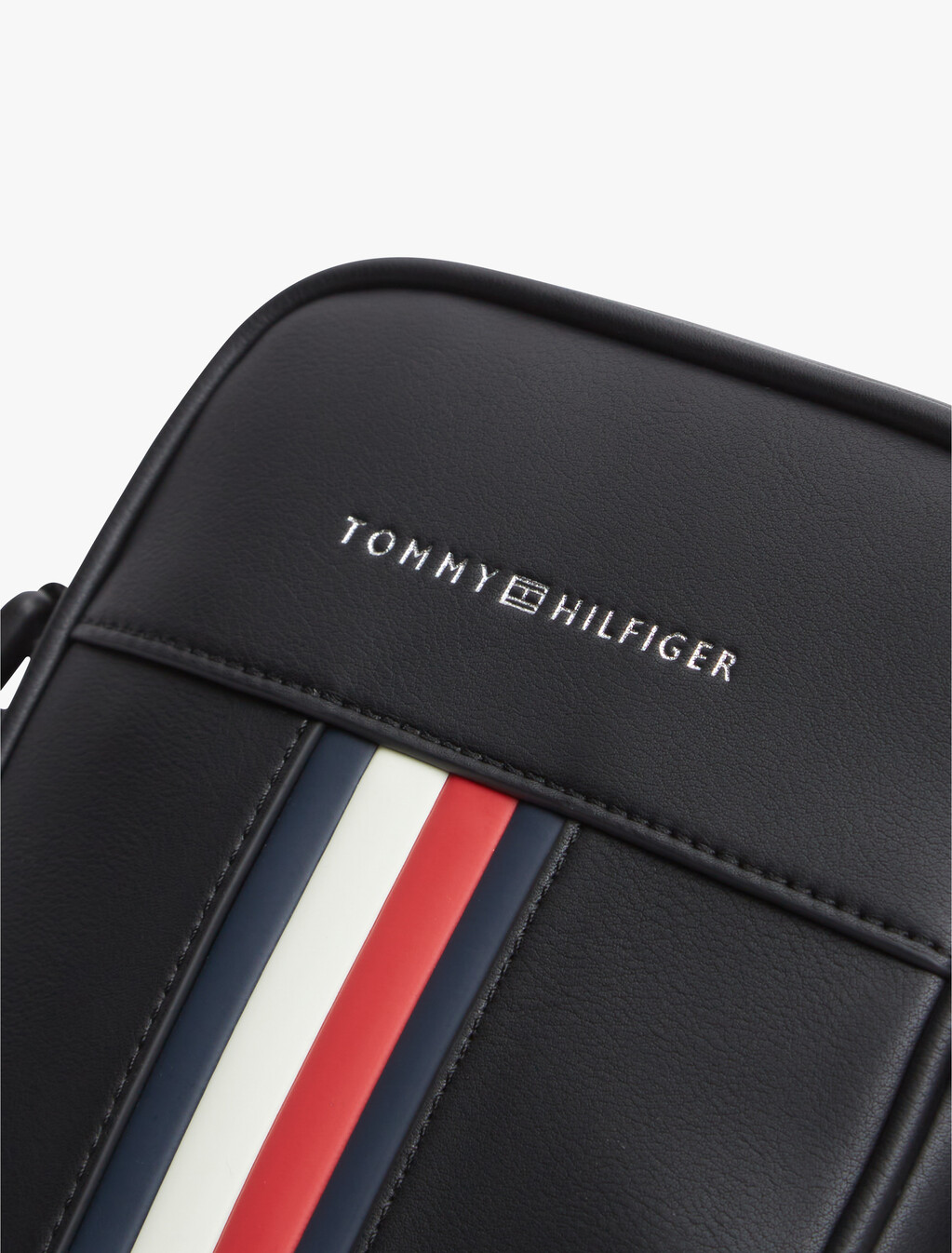 Signature Tape Crossbody Reporter Bag, Black, hi-res