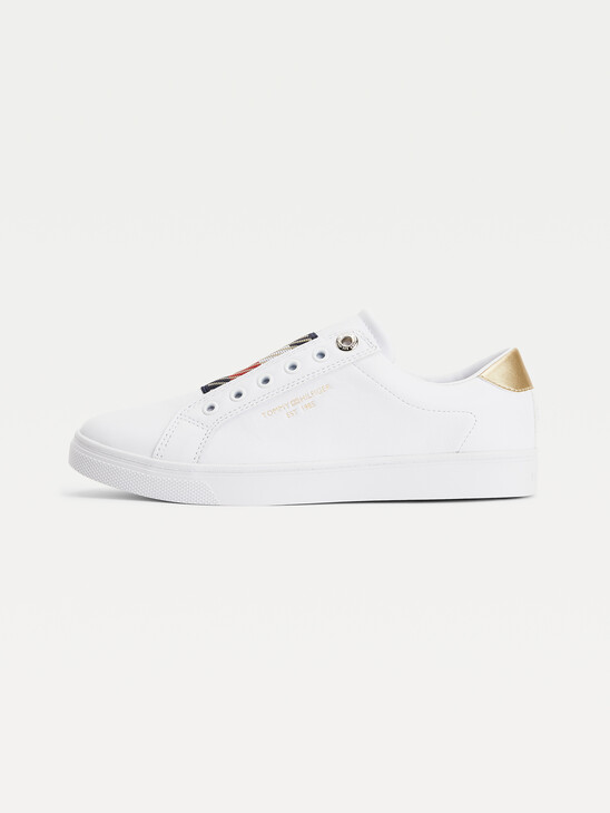 Tommy Icons Leather Slip-On Cupsole Trainers