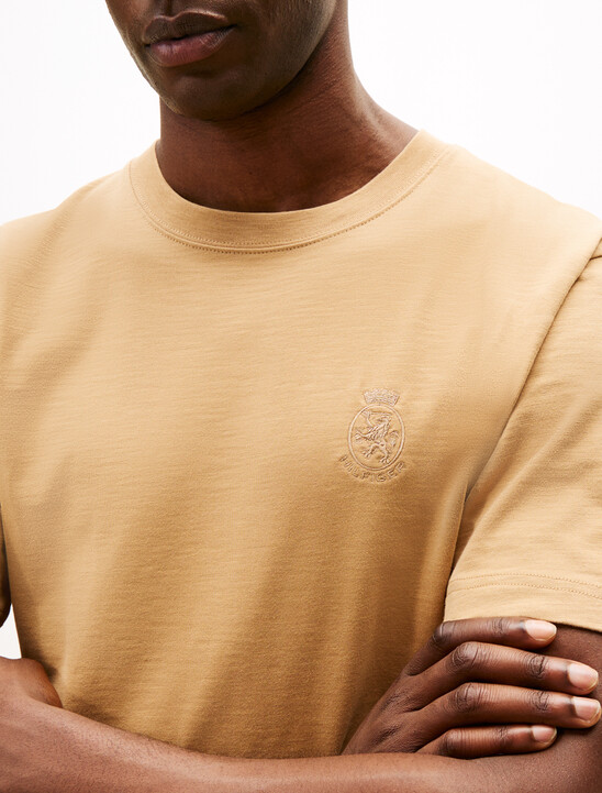 Varsity Textured Crest Embroidery T-Shirt