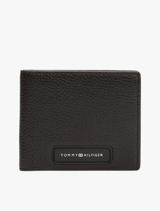 Corporate Leather Bifold Wallet, Black Corporate Leather Bifold Wallet