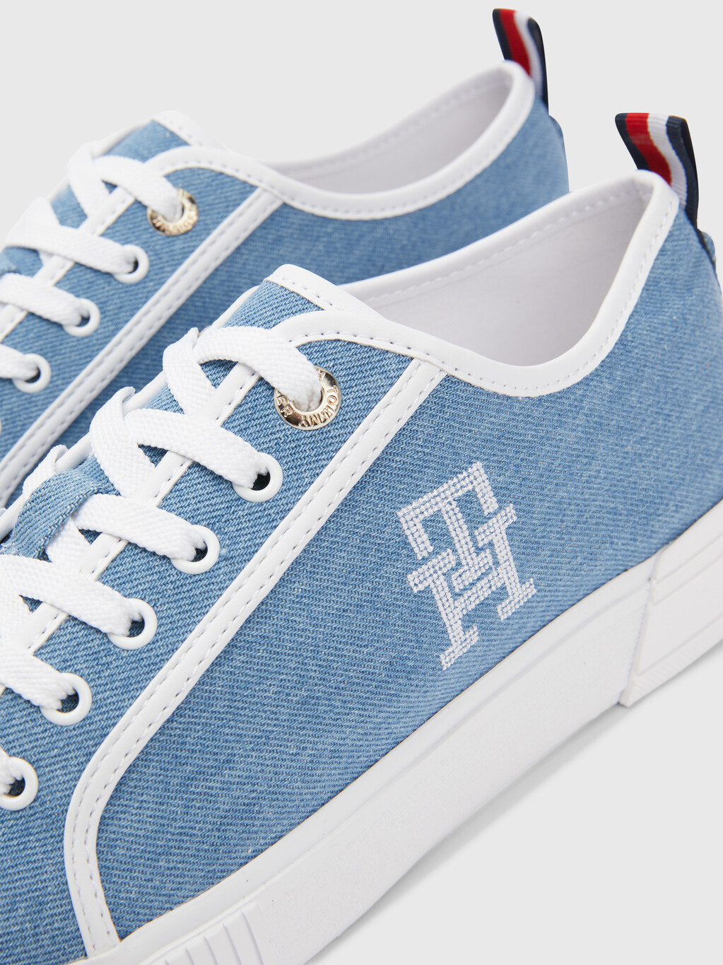 DENIM MONOGRAM TRAINERS, Denim, hi-res