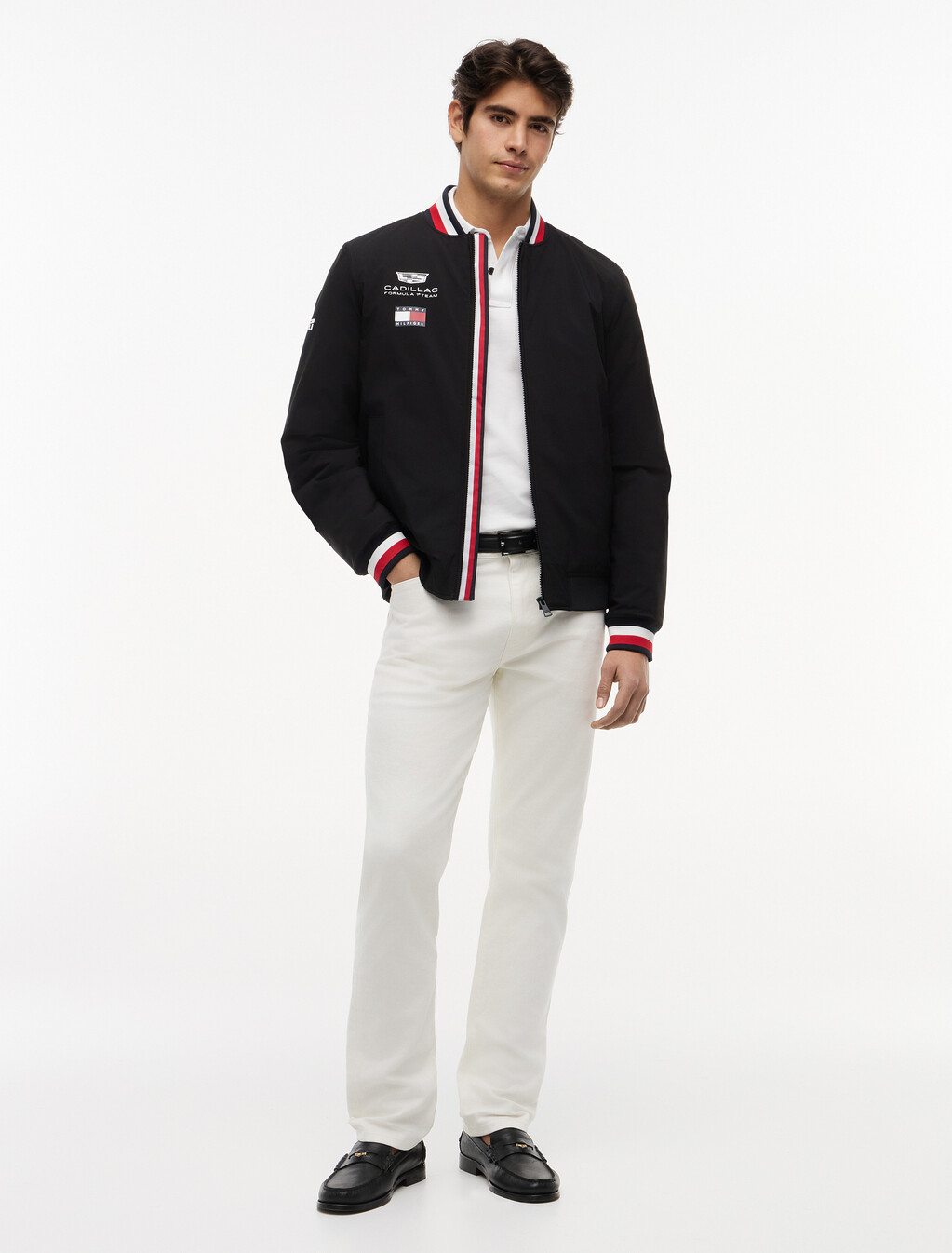 TH x Cadillac Formula 1&reg; Team Replica Varsity Jacket, Black, hi-res