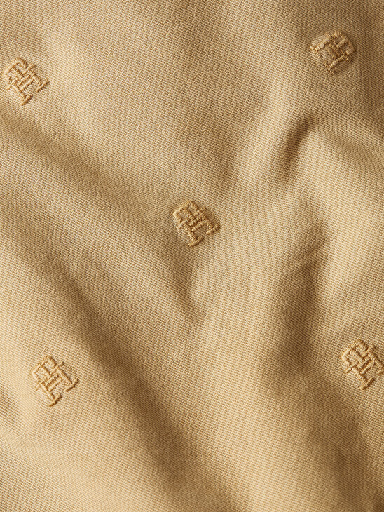 TH MONOGRAM EMBROIDERY RELAXED FIT CHINOS