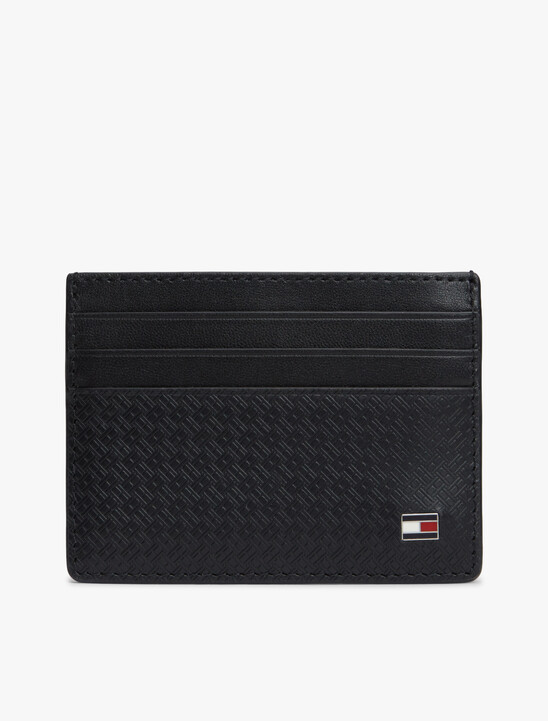 Embossed Flag Leather Credit Card Holder