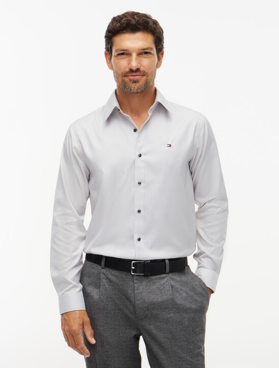 New York Label Regular Fit Non-Iron Stripe Shirt