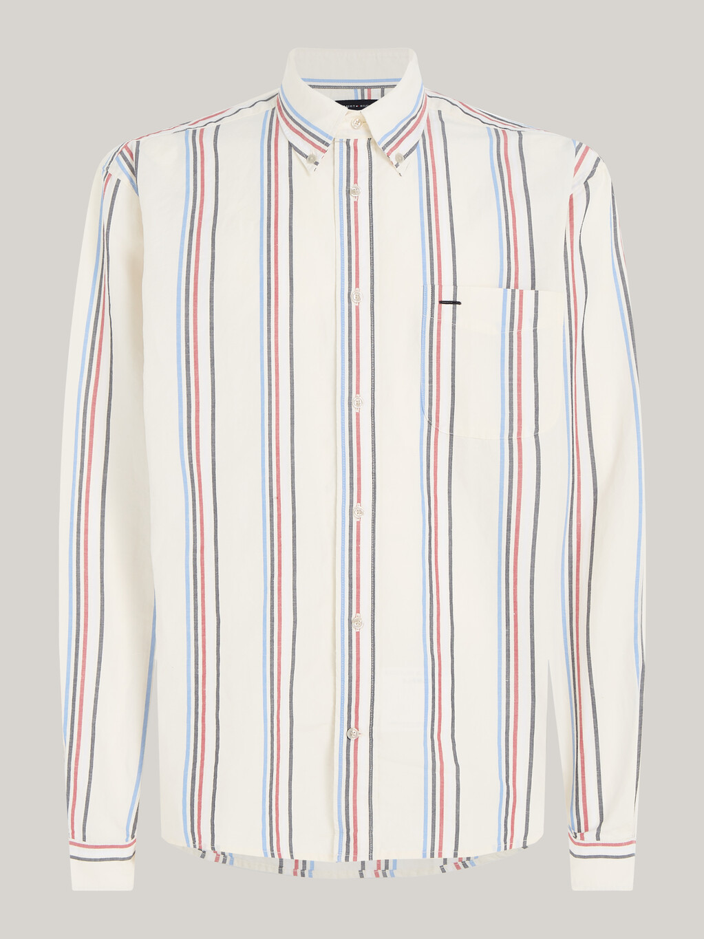Paper Touch Stripe Regular Fit Shirt, Calico / Multi, hi-res