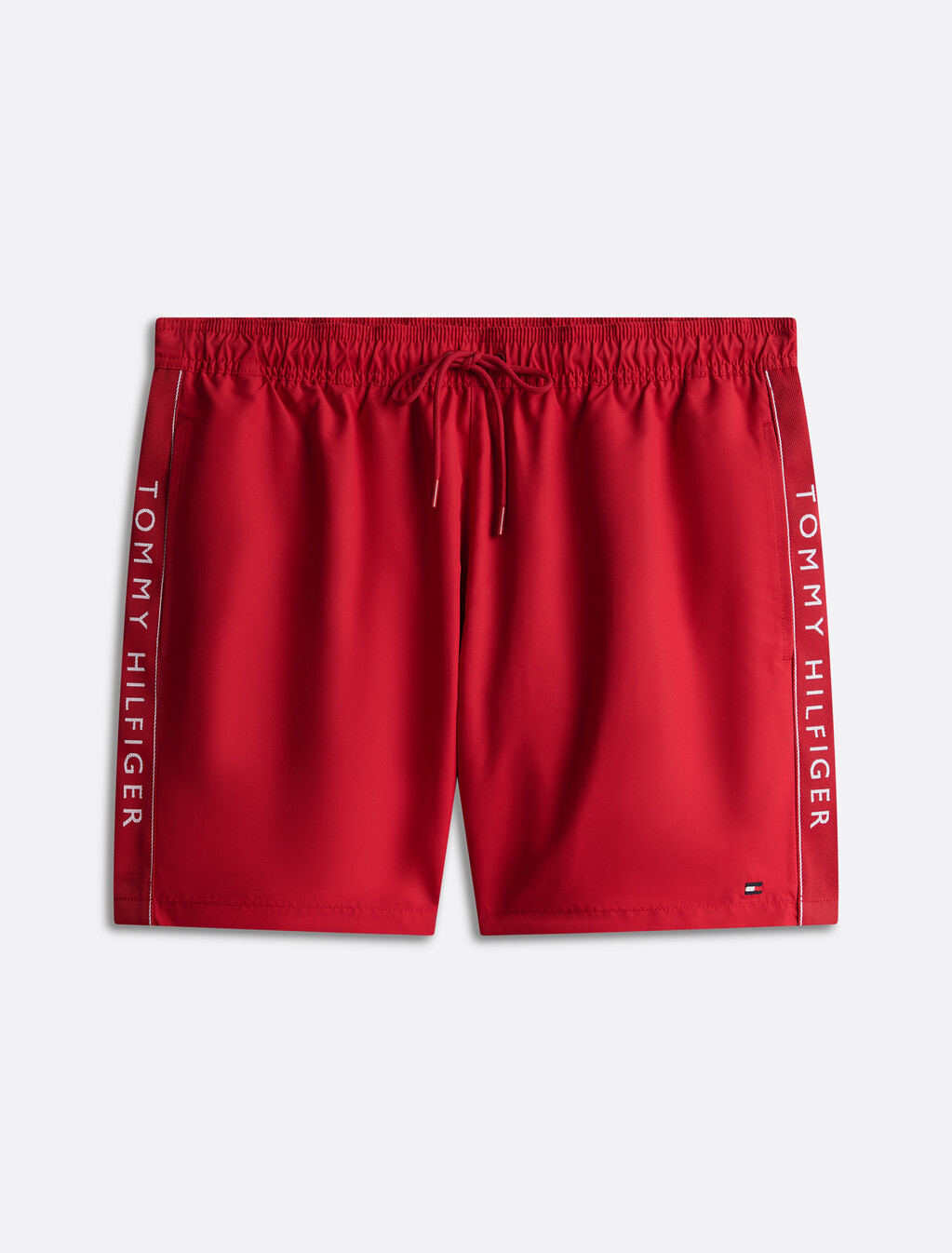 Medium Drawstring Shorts, Medium Red, hi-res