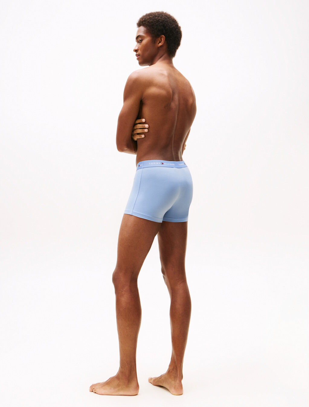 3-Pack Signature Microfibre Trunks, Nob Blu/Brsk Blu/Prp Nvy, hi-res