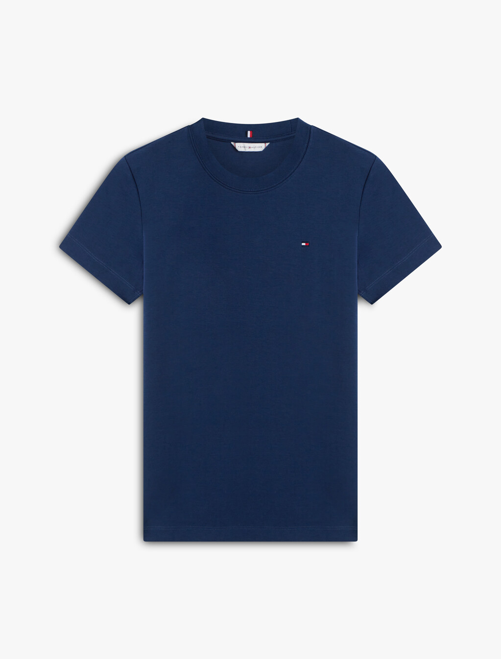 Asia Fit Double Knit Crewneck T-Shirt, Dark Night Navy, hi-res