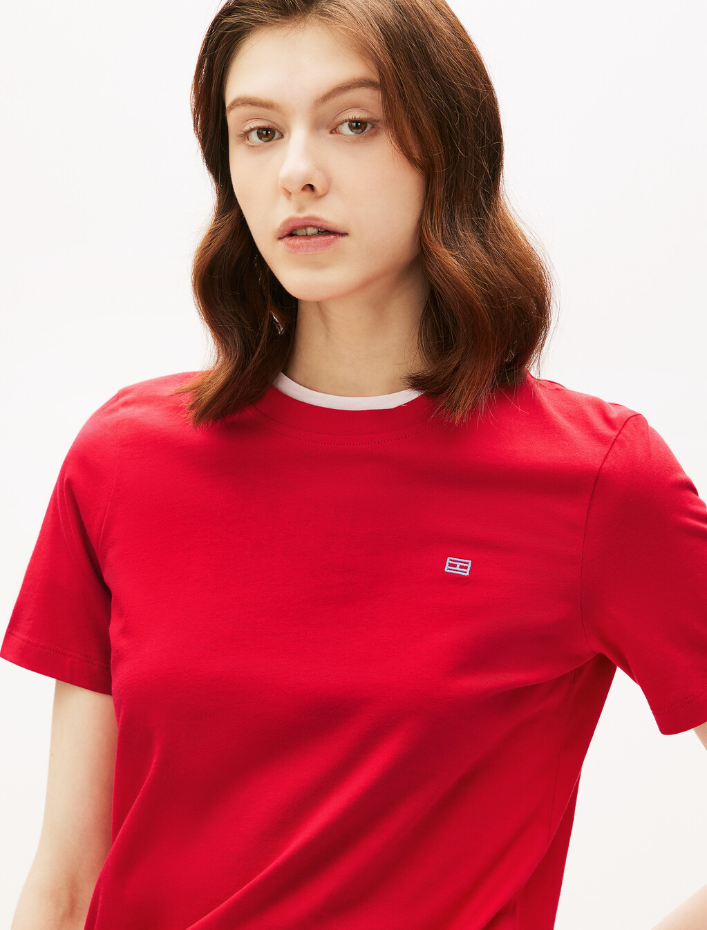 Contrast Flag T-Shirt, Primary Red, hi-res