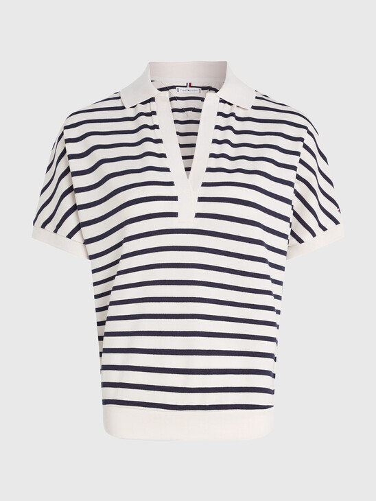 STRIPE RELAXED FIT POLO