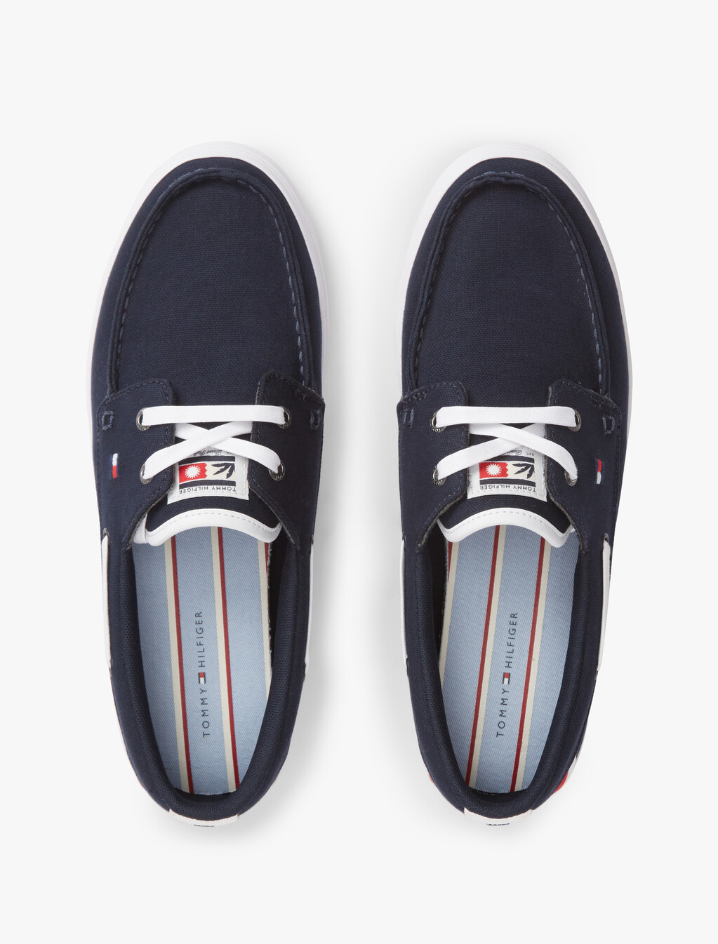 Canvas Boat Shoe Trainers, Desert Sky, hi-res