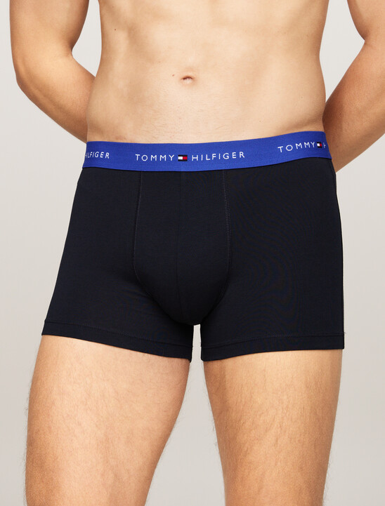3-Pack Logo Waistband Trunks