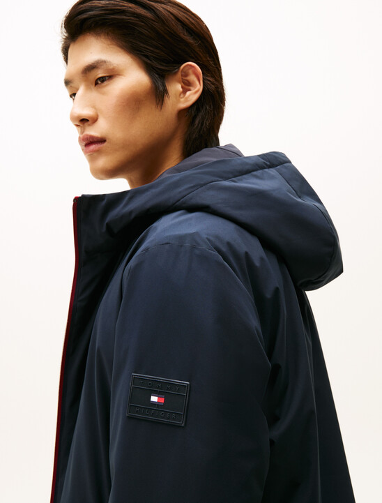 Stripe Zip Hooded Jacket