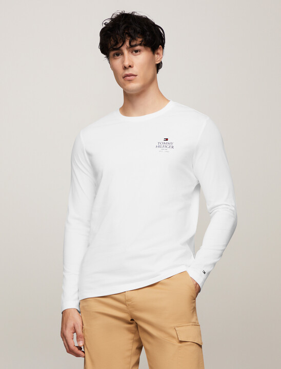 Hilfiger Logo Long Sleeve T-Shirt
