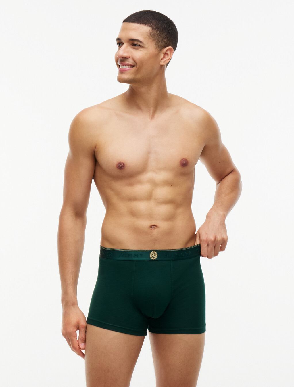 3-Pack Crest Logo Waistband Trunks, Navy Blue/Nocturnal Green/Burgundy, hi-res
