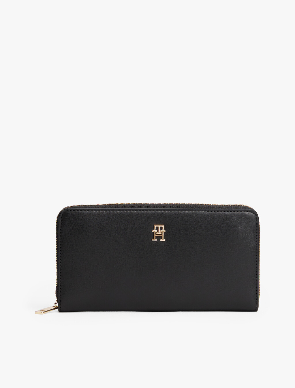 Hilfiger Icon Zip-Around Wallet, Black, hi-res