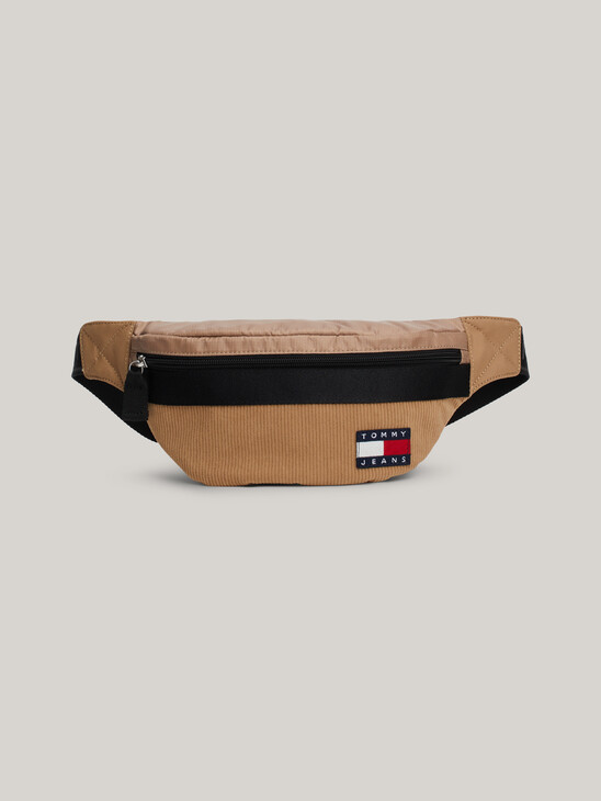 Essential Logo Corduroy Colour-Blocked Bum Bag