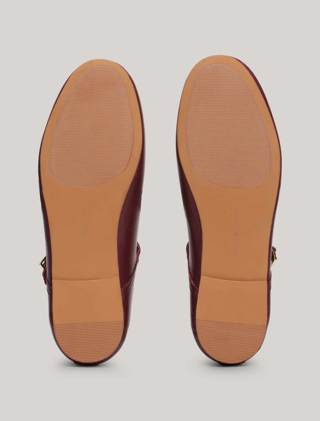 Leather Mary Jane Ballerinas, Deep Rouge, hi-res