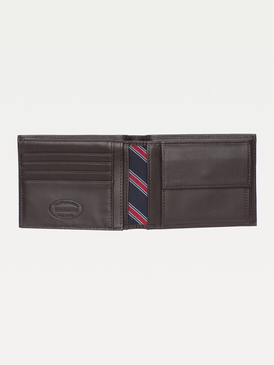 Leather Billfold Wallet With Coin Pocket